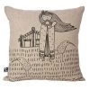 Karen Design NZ Kiwi Girl Cushion Cover (40cm) Kiwiana