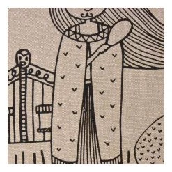 Karen Design NZ Kiwi Girl Cushion Cover (40cm) Kiwiana