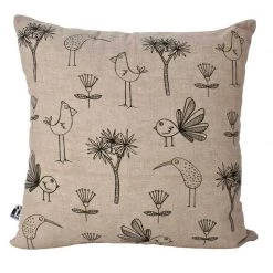Karen Design NZ Birds & Flora Cushion Cover (40cm) Kiwiana