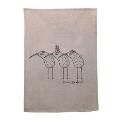 Karen Design NZ Kiwis Tea Towel