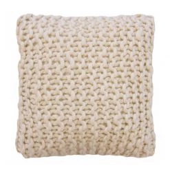 Linens & More Country Style Superknit Cushion - Cream (45cm)