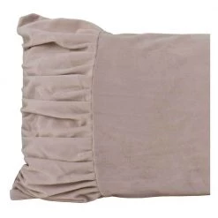 Macey & Moore Luxe Velvet Bow Cushion Cover – Blush