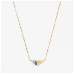 Stella & Gemma Gold & White Howlite Triangle Necklace Last Chance - Final Few