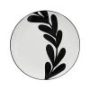 Annabel Trends Monochrome Single Leaf Tapa Plate
