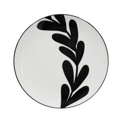 Annabel Trends Monochrome Single Leaf Tapa Plate