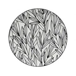 Annabel Trends Long Leaf Tapa Plate Monochrome