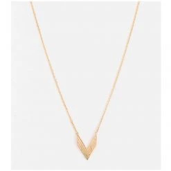 Stella & Gemma Chevron V Gold Necklace