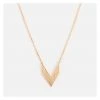 Stella & Gemma Chevron V Gold Necklace