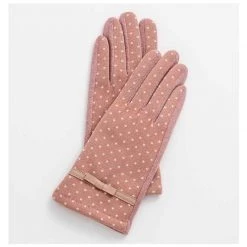 Stella & Gemma Pink Dot & Bow Gloves
