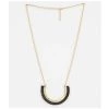 Stella & Gemma Black Cotton Arc Necklace