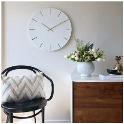 One Six Eight White Luca Clock (60cm) CLOCKS