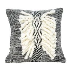 Banyan Home Black Zara Cushion (45cm)