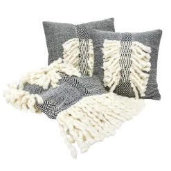 Banyan Home Black Zara Throw Last Chance - Final Few