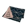 Amalfi Throws Reversible Empire Knit Throw – Navy & Pink