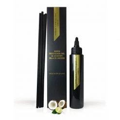 Surmanti Diffuser Oil & Reed Refil - Lime, Coconut & Verbena (100ml) Black