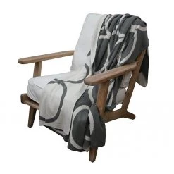 Le Forge Reversible Circle Throw – Grey