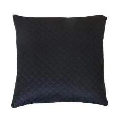Le Forge Black Velvet & Linen Cushion (45cm)