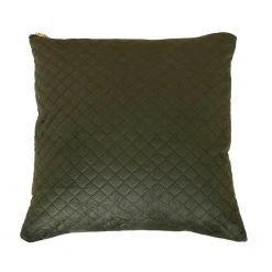 Le Forge Olive Green Velvet & Linen Cushion (45cm) Last Chance - Final Few