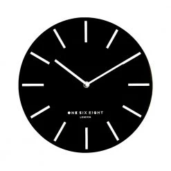 One Six Eight Black Chloe Clock (30cm)