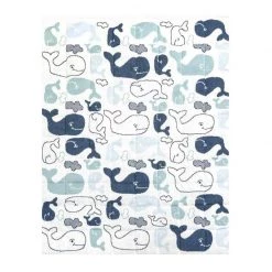 Indus Design Coastal Baby Quilt Blanket & Play Mat – Walter Whale