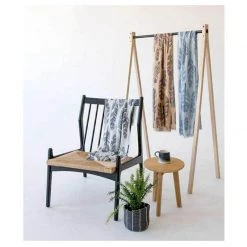 Indus Design Feather Scarf - Coffee