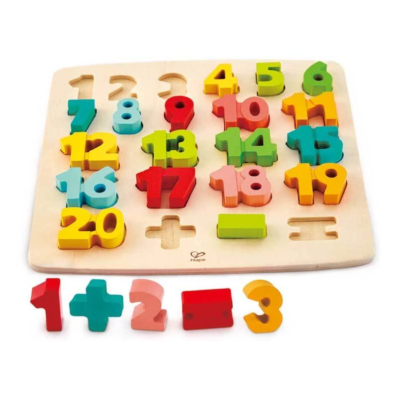Hape Chunky Number Math Puzzle (24pc) BABY & TODDLER GIFTS