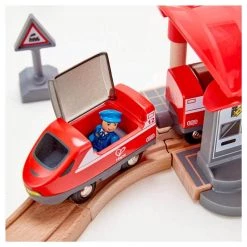 Hape Busy City Rail Set (51pc) Wooden Toys