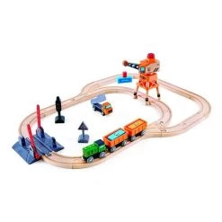 Hape Crossing & Crane Set (34pc)