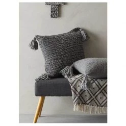 Amalfi Wool Blend Eastside Tassel Cushion (50cm)