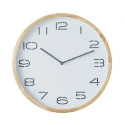 Amalfi White Leni Wall Clock (41.5cm) CLOCKS