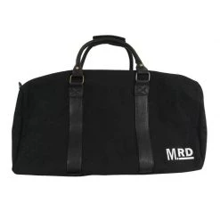 Moana Road Piha Canvas Overnight Bag – Black