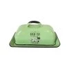 Moana Road Enamel Butter Dish - Green Kiwiana