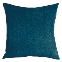 Country Style Blackheath Blue Velvet Cushion (50cm)