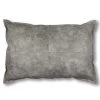 Madras Link Country Style Boston Faux Leather Rectangle Cushion - Grey (60cm)