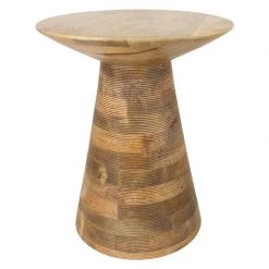 Madras Link Hancock Ribbed Side Table (56cm) Coastal