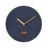 Karlsson Coastal Corduroy Wall Clock - Blue (25cm)