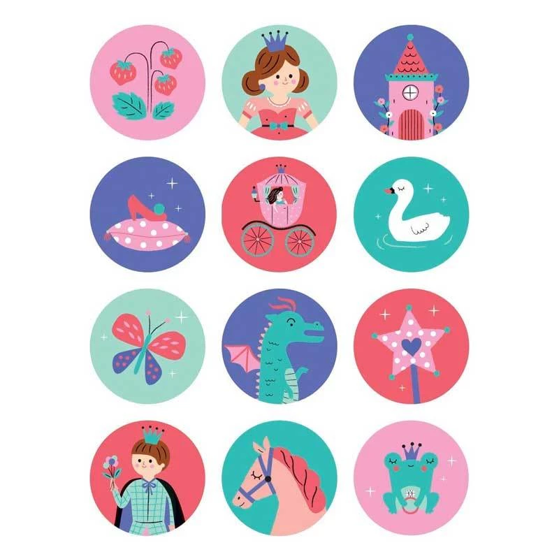 Mudpuppy Mini Memory Match โ Enchanting Princess (24pc) GIRLS GIFTS