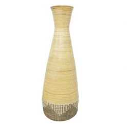 Banyan Home Bamboo & Seagrass Vase (88cm) Last Chance - Final Few