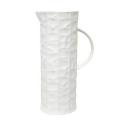 Jennifer Dumet Chiseled Jug - Matte White Last Chance - Final Few
