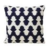 LaVida Embroidered Navy Royal Cushion (45cm) Cushions