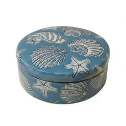 LaVida Blue Seashell Jar - Large