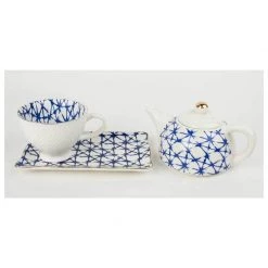 LaVida Rectangle Shibori Plate EASTER