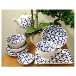 LaVida Rectangle Shibori Plate EASTER