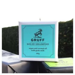 Gruff Solid Shampoo – Argan & Coconut Oil With Goats Milk (145g)