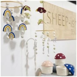 Sheepish Design Hand Made NZ Wool Baby Mobile - Sage Bambi