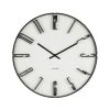 Karlsson Monochrome Sentient White Wall Clock (40cm)