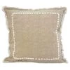 Stoneleigh & Roberson Beige Shell Cushion (55cm) Coastal