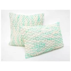 Stoneleigh & Roberson Rectangle Setu Seagreen Cushion