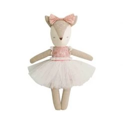 Alimrose Dottie Deer Ballerina – Ivory (40cm) Country Style