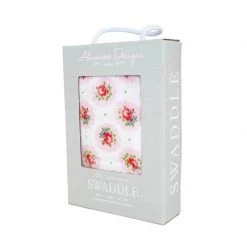 Alimrose Muslin Swaddle Wrap – Floral Medallion Country Style